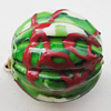 Spray-Painted Acrylic Beads, Fluted Round 13mm, Sold by Bag 