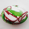 Spray-Painted Acrylic Beads, Flat Oval 18x13mm, Sold by Bag 
