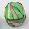 Spray-Painted Acrylic Beads, Faceted Cube 12x10mm, Sold by Bag 