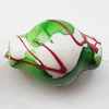 Spray-Painted Acrylic Beads, Lantern 17x12mm, Sold by Bag 