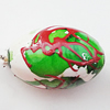Spray-Painted Acrylic Beads, Oval 20x13mm, Sold by Bag 