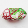 Spray-Painted Acrylic Beads, 24x11mm, Sold by Bag 