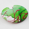 Spray-Painted Acrylic Beads, Twist Flat Oval 30x20mm, Sold by Bag 