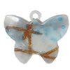 Acrylic Pendants, Mix Colour, Butterfly, 30x24mm Hole:2mm, Sold by PC