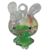 Acrylic Pendants, Mix Colour, Rabbit, 22x37mm Hole:2mm, Sold by PC