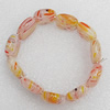 Millefiori Glass Bracelets, Beads Size:18x22mm, Sold by PC