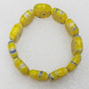 Millefiori Glass Bracelets, Beads Size:18x22mm, Sold by PC