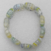 Millefiori Glass Bracelets, Beads Size:18x22mm, Sold by PC