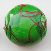 Spray-Painted Acrylic Beads, Flat Round 21x21mm, Sold by Bag 