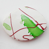 Spray-Painted Acrylic Beads, 37x28mm, Sold by Bag 