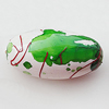 Spray-Painted Acrylic Beads, Oval 36x21mm, Sold by Bag 
