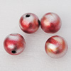 Spray-Painted Acrylic Beads, Round 20mm, Sold by Bag 