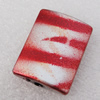 Spray-Painted Acrylic Beads, Rectangle 19x25mm, Sold by Bag 