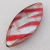 Spray-Painted Acrylic Beads, Faceted Horse Eye 19x44mm, Sold by Bag 