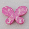 Spray-Painted Acrylic Beads, Butterfly 47x33mm, Sold by Bag 