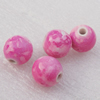 Spray-Painted Acrylic Beads, Round 12mm, Sold by Bag 