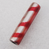 Spray-Painted Acrylic Beads, Tube 8x34mm, Sold by Bag 
