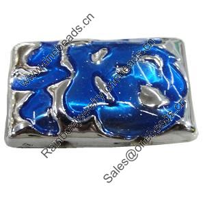 Acrylic Connectors, Rectangle, 25x16mm Hole:2mm, Sold by PC