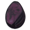 Resin Beads, Flat Teardrop 30x41mm Hole:2.5mm, Sold by Bag