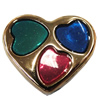 Acrylic Beads, Heart, 25x22mm Hole:2mm, Sold by PC