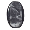 Resin Beads, Flat Oval 29x44mm Hole:2.5mm, Sold by Bag