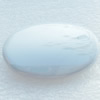 Electroplate Acrylic Beads, Flat Oval, 22x36mm, Hole:3mm, Sold by PC