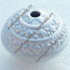 Electroplate Acrylic Beads, Rondelle, 28x21mm, Hole:4mm, Sold by PC