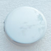 Electroplate Acrylic Beads, Flat Round, 20mm, Hole:2mm, Sold by PC