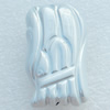 Electroplate Acrylic Beads, 15x27mm, Hole:3mm, Sold by PC