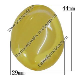 Resin Beads, 29x44mm Hole:2.5mm, Sold by Bag