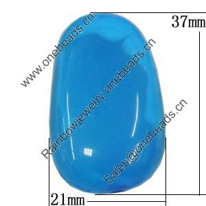 Resin Beads, 21x37mm Hole:2.5mm, Sold by Bag