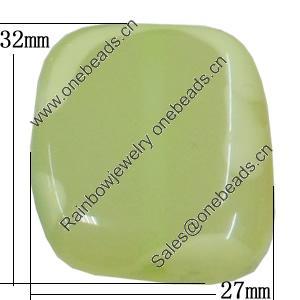Resin Beads, 27x32mm Hole:2.5mm, Sold by Bag