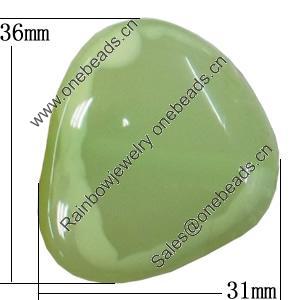 Resin Beads, 31x36mm Hole:2.5mm, Sold by Bag