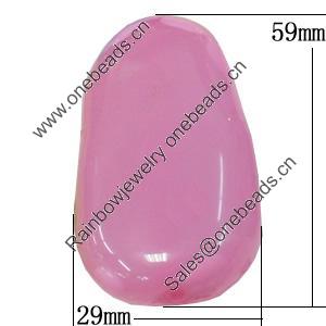 Resin Beads, 29x59mm Hole:3mm, Sold by Bag
