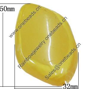 Resin Beads, 32x50mm Hole:2.5mm, Sold by Bag
