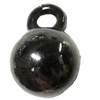 Jewelry findings, CCB Plastic Pendant, Plumbum black, 12x17mm Hole:3.5mm, Sold by Bag