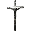 Jewelry findings, CCB Plastic Pendant, Plumbum black, Cross, 26x43mm Hole:1.5mm, Sold by Bag