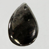 Jewelry findings, CCB Plastic Pendant, Plumbum black, Teardrop, 12x17mm Hole:1mm, Sold by Bag