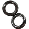 Jewelry findings, CCB Plastic Donut, Plumbum black, O:14mm I:8mm, Sold by Bag