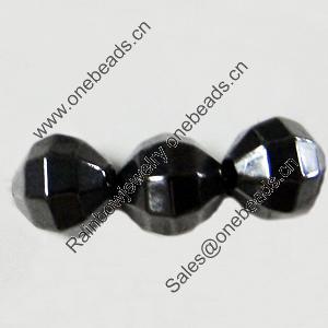 Jewelry findings, CCB Plastic Beads, Plumbum black, 5mm Hole:1mm, Sold by Bag