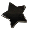 Jewelry findings, CCB Plastic Beads, Plumbum black, Star, 9mm Hole:1mm, Sold by Bag