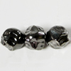 Jewelry findings, CCB Plastic Beads, Plumbum black, 7mm Hole:2mm, Sold by Bag