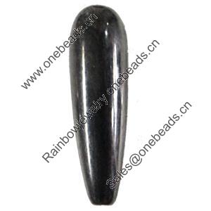 Jewelry findings, CCB Plastic Beads, Plumbum black, Teardrop, 8.5x29mm Hole:1mm, Sold by Bag