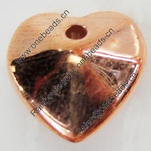 Jewelry findings, CCB Plastic Pendant, Original, Heart, 14x12mm Hole:1.5mm, Sold by Bag
