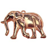 Jewelry findings, CCB Plastic Pendant, Original, Elephant, 53x40mm Hole:3mm, Sold by Bag