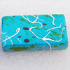 Spray-Painted Acrylic Beads, Rectangle, 24x13mm, Sold by Bag