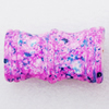 Spray-Painted Acrylic Beads, 32x19mm, Sold by Bag