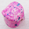 Spray-Painted Acrylic Beads, 11mm, Sold by Bag