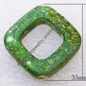 Spray-Painted Acrylic Beads, Diamond, 25mm, Sold by Bag
