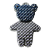 Pendant Zinc Alloy Jewelry Findings, Nobelium Plated, Bear 24x39mm, Sold by PC